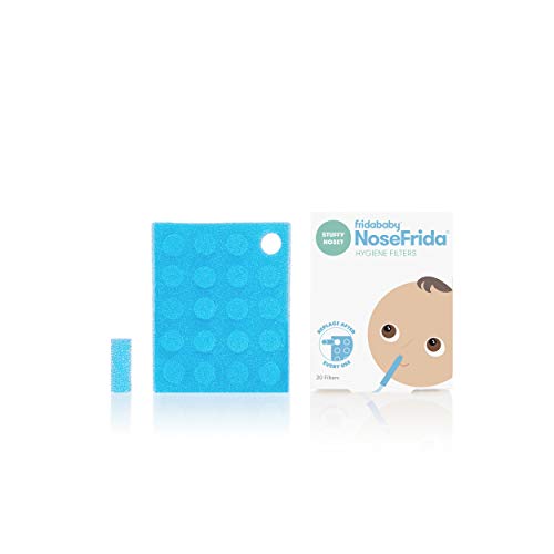Frida Baby Nasal Aspirator 20 Nose Frida Filter Refills, Hygiene Filters for NoseFrida The Snotsucker