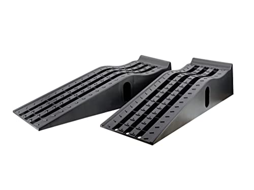 MaxxHaul 50515 6' Lift Car Ramp 6,500 Lbs Capacity Per Pair 3,250 Lbs Per Ramp, 2- Pack , Black