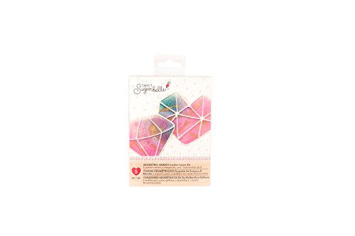 Sweet Sugarbelle 2 Piece Cookie Cutters Geo Heart Valentine's Day