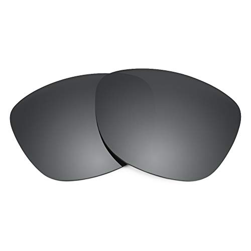 Revant Replacement Lenses Compatible With Ray-Ban Stories Wayfarer RW4004 53mm, Polarized, Black Chrome MirrorShield