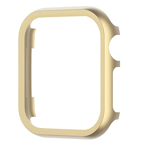 Metal Bumper Case Protective Cover Aluminum Alloy Edge Frame Guard (NOT Screen Protector) Compatible with Apple Watch 38mm Series 3 2 1, Gold