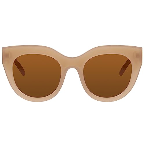 mosanana Oversized Round Cat Eye Sunglasses for Women Trendy Beige Tan Big Large Cool Cute Fashion Chunky Funky Stylish Aesthetic Mantis