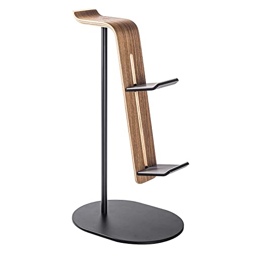 GLigeT Headset Holder Universal Headphone Stand, Game Controller Holder and Headset Holder for Desk, Earphone Stand with Aluminum Supporting Bar Headphone Stands