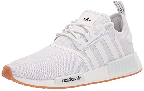 adidas Originals Men's NMD_R1 Sneaker, White/White/Gum, 11