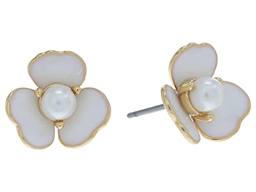 Kate Spade New York Bouquet Toss Studs Earrings White Gold One Size