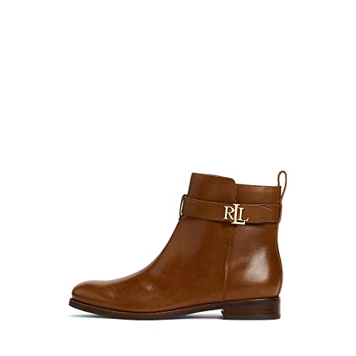 LAUREN Ralph Lauren Briele Bootie Deep Saddle Tan 7.5 B (M)
