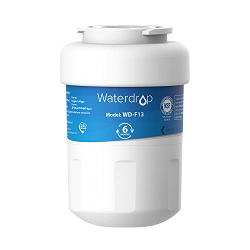 Waterdrop MWF Refrigerator Water Filter, Replacement for GE Smart Water MWF, MWFINT, MWFP, MWFA, GWF, HDX FMG-1, Kenmore 9991, GSE25GSHECSS, WFC1201, RWF1060, 197D6321P006