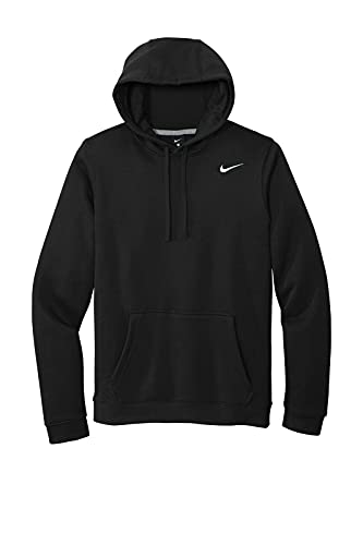 Nike Club Fleece Hoodie (Medium) Black/White