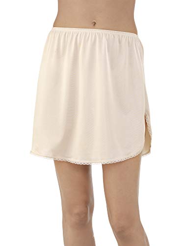 Vanity Fair Womens Anti-static Nylon For Under Dresses Half Slip, 26' Length - Neutral, Medium US