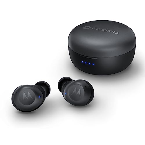 Motorola Moto Buds 270 ANC - True Wireless Bluetooth Earbuds with Microphone and Active Noise Cancellation - IPX5 Water Resistant, Touch Control, Comfort Fit - Includes Micro Charging Case - Black