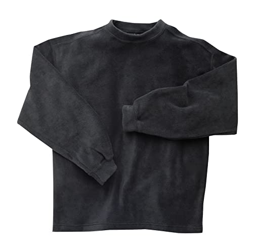 White Bear Clothing Co. Heavyweight Polyester Fleece Comfort Crew Neck Style 2520 Black S