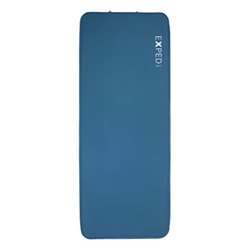 Exped DeepSleep Mat 7.5 | Self-Inflating Camping Pad | Durable Comfort | Warm & Packable Sleeping Mat, Ocean, Long Extra Wide