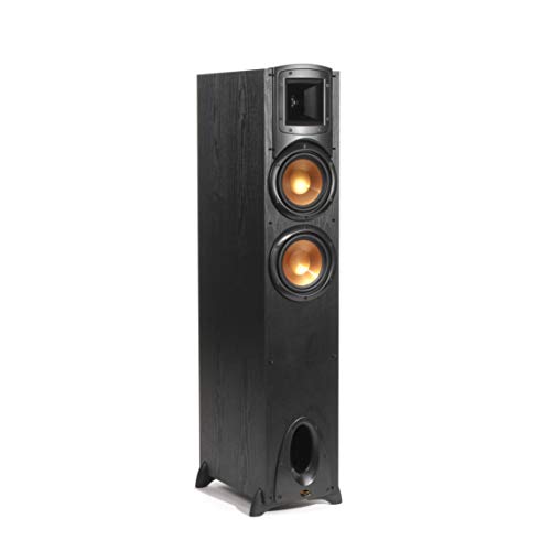 Klipsch Synergy Black Label F-200 Floorstanding Speaker with Proprietary Horn Technology, Dual 6.5” High-Output Woofers, with Room-Filling Sound in Black