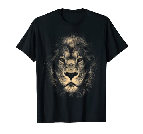 Africa Lion Stylish Lion Head with Cool Eyes and Mane T-Shirt