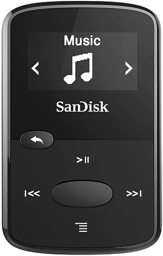 SanDisk 8GB Clip Jam MP3 Player, Black - microSD Card Slot and FM Radio