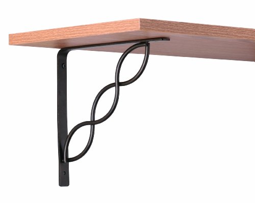 John Sterling Scroll Style Decorative Shelf Bracket, 8-inch, Bronze, RP-0091-8BRZ