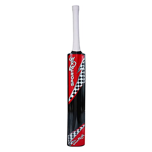Sportaxis Black Popular Willow Cricket Bat for Beginners, Professional Players- Wooden, Lightweight, Durable- Ideal for Training, Practice