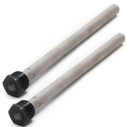 Eleventree 2 Pack RV Water Heater Anode Rods, Anode rod for RV hot water heaters,Replacement Suburban Part 232767-3/4'NPT threads 9.25 length-Magnesium