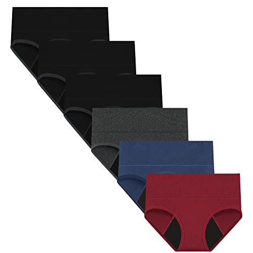 Nalwort Womens Menstrual Period Panties Cotton Leak Proof Underwear Postpartum Protective Briefs