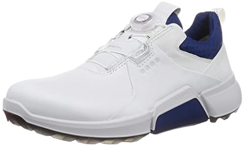 ECCO Men's Biom Hybrid 4 BOA Gore-TEX Waterproof Golf Shoe, White, 12-12.5