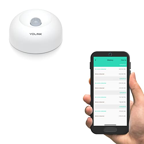 YoLink LoRa 1/4 Mile Wireless Range Smart Motion Detector, Indoor Motion Sensor, Motion Detector, Alexa, IFTTT, YoLink Hub Required
