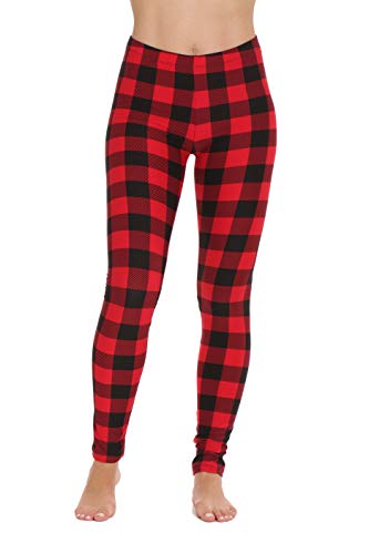 Just Love Leggings, Small, Buffalo Plaid