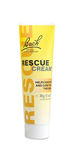 Bach RESCUE Cream, Hydrating Skincare for Hands, Body and Face, Shea Butter, Homeopathic Stress Relief Flower Essences, Fragrance-Free, Paraben-Free, Holiday Stocking Stuffer, 30g