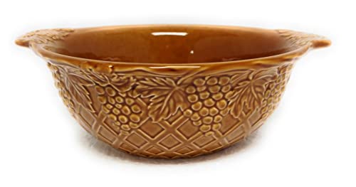 Temp-tations Tara at Home 2 Qt Serving & Mixing Bowl: Mix, Bake, Serve (Dee-Vine Amber)