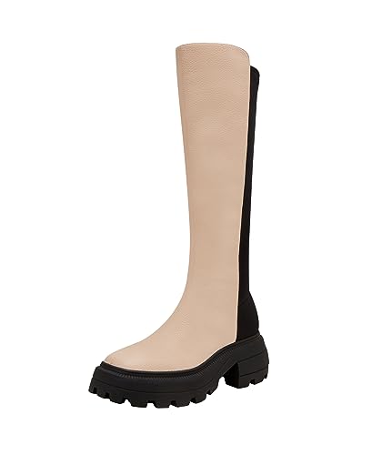 Katy Perry Women's The Geli Combat Stretch Boot, Pink Clay, 8