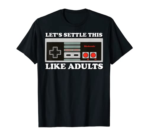 Nintendo NES Controller Let's Settle This Graphic T-Shirt