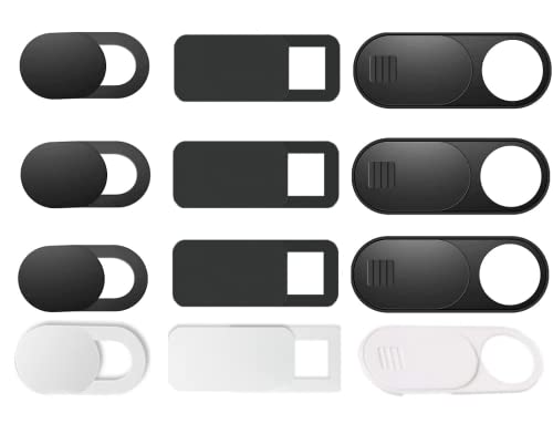 12 PCS Webcam Cover Slide,for MacBook Pro, iMac, Laptop, iPad, iPhone,PC(Tesla Model 3 Y X S Interior Cabin Camera); Ultra-Thin Camera Blocker Protector to Protect Privacy