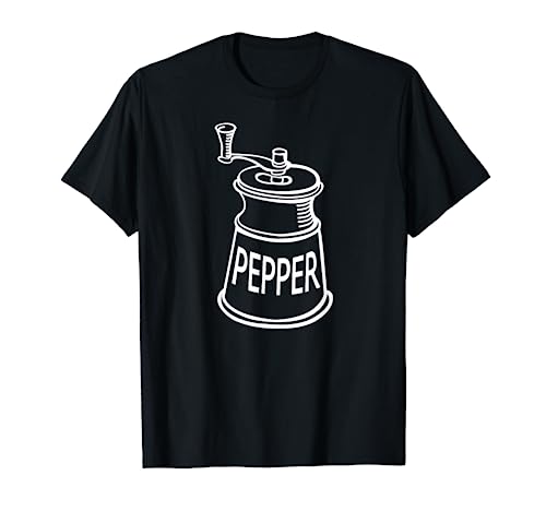 Pepper Mill Grinder Costume Salt Or Pepper Simple Halloween T-Shirt