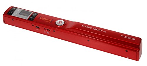 VuPoint PDS-ST442R-VP Magic Wand III Portable Scanner (RED) W/1050DPI SENSOR