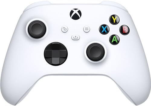 Xbox Core Wireless Gaming Controller – Robot White– Xbox Series X|S, Xbox One, Windows PC, Android, and iOS