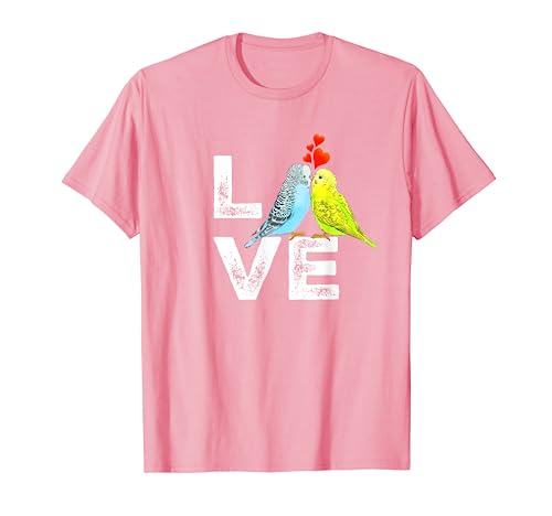 Cute Parrot Parakeet Family Love Men Women Boys Girls T-Shirt