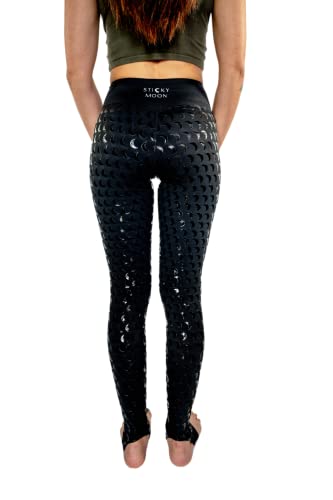 Sticky Moon Pole Dance Leggings with Grip/Aerial Leggings with Grip/Pole Dance Clothing/Black Dance Leggings (as1, Alpha, x_l, Regular, Regular)