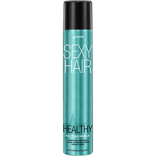SexyHair Healthy So Touchable Weightless Hairspray, 9 Oz | Light Hold and Shine | All Hair Types