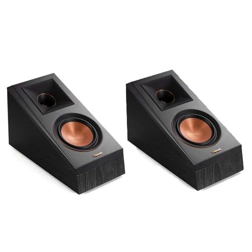 Klipsch RP-500SA Dolby Atmos Surround Sound Speakers (Ebony) (1066507)