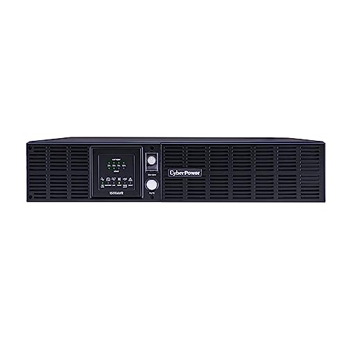 CyberPower CPS1500AVR Smart App LCD UPS System, 1500VA/900W, 8 Outlets, AVR, 2U Rack/Tower