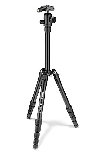 Manfrotto Element Traveller Small Aluminum 5-Section Tripod Kit with Ball Head, Black