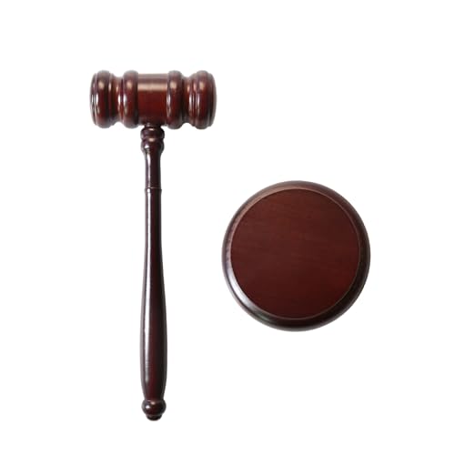 Gavel and Sound Block Set for Lawyers, Judges, and Chairmen of The Board - Perfect Desk Accessory for Local Club Presidents