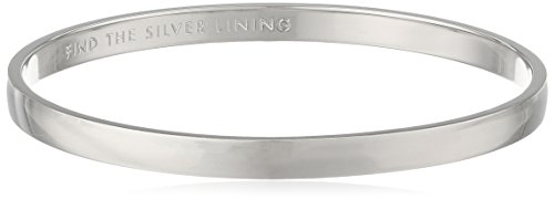 kate spade new york 'Idiom Bangles' Find The Silver Lining Solid Bangle Bracelet