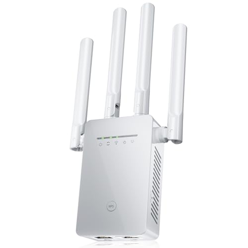 2024 WiFi Extender Signal Booster for Home - up to 9956 sq.ft Coverage, Wireless Internet Repeater - Long Range WiFi Booster and Signal Amplifier w/Ethernet Port, 1-Tap Setup