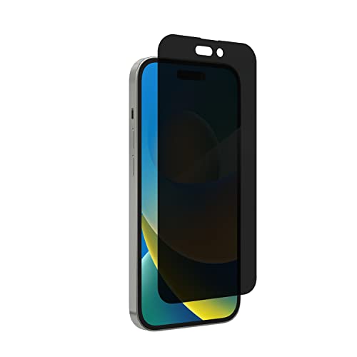 ZAGG InvisibleShield Glass Elite Privacy Screen Protector for iPhone 14 Pro Max - 2-Way Privacy Filter, 5X Shatter & Scratch Protection, Reinforced Edges, Smudge-Free ClearPrint, EZ Apply Installation
