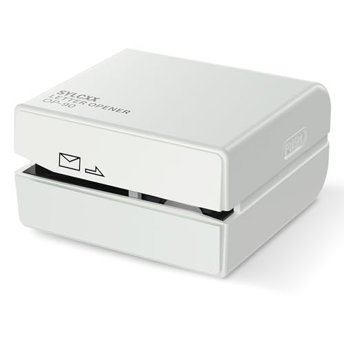 Letter Opener Gifts for Women Men - White Electric Letter Opener, Anniversary Unique Gifts for Mom Dad Boyfriend Husband Grandpa, Electric Mail Opener, Womens Mens Gifts Ideas for Birthday