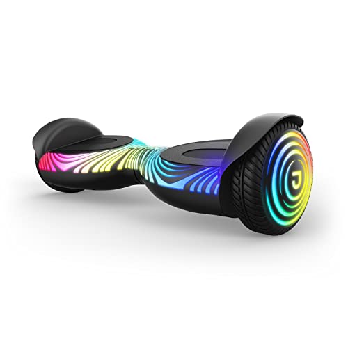 Jetson J Beat All-Terrain Hoverboard | All-Terrain Tires | Light-Up Pattern on Deck | Top Speed of 10 mph | Range of Up to 7 Miles| Light-Up Wheels | Active Balance Technology, Black, JJBEAT-BLK