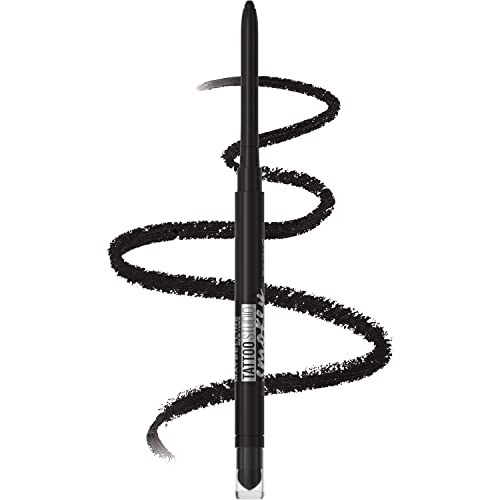 Maybelline TattooStudio Waterproof Mechanical Gel Eyeliner Pencil Makeup, Smokey Black, 1 Count