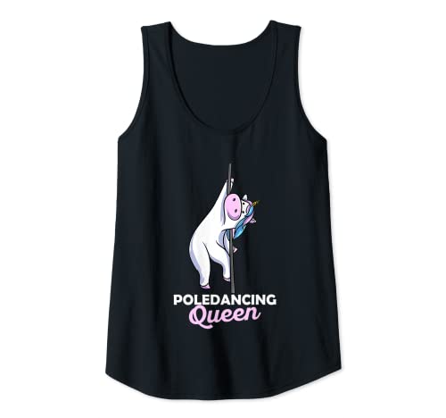 Womens Poledance Unicorn Dancer Pole Fitness Pole Dancer Tank Top