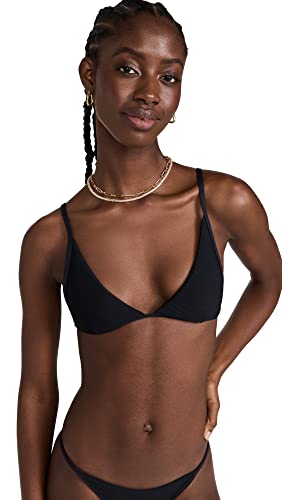 L*Space Women's Millie Bikini Top, Black, M