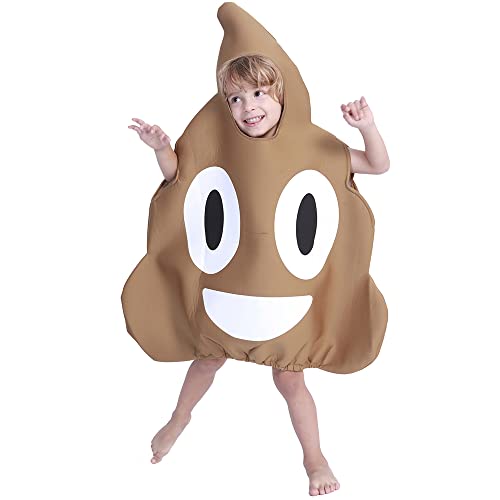 Quenny Halloween Sponge Poop Funny Costumes,Festivel Party Parent-Child Costumes,A Piece Of Shit Creative Cosplay Costumes.(Children Costume,One Size)